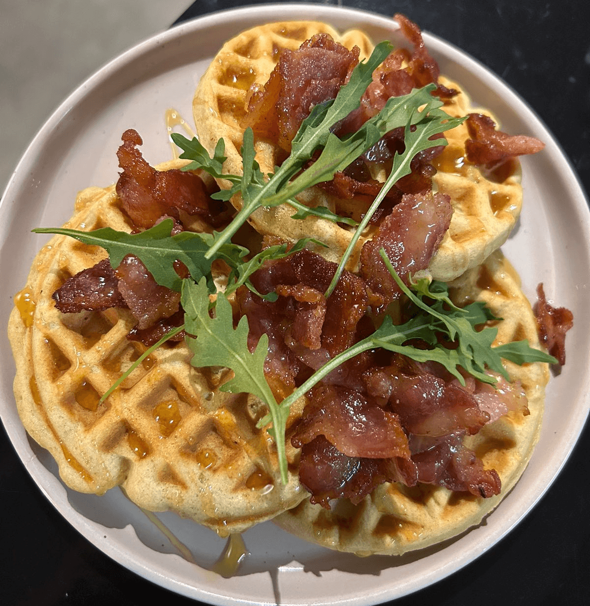 Bacon Waffle dish