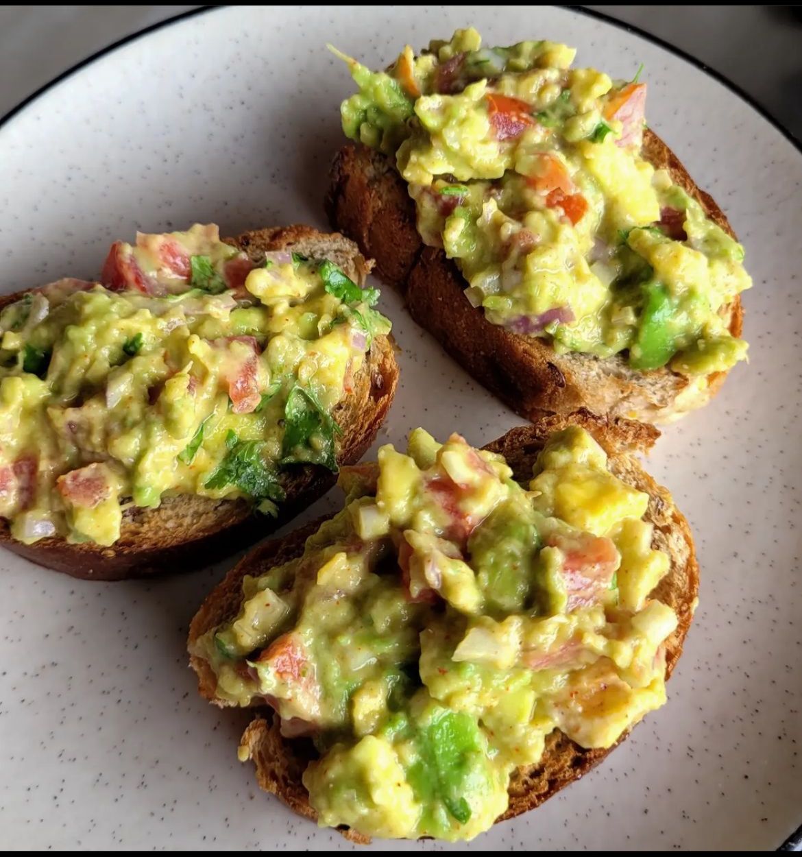 Guacamole Toast dish