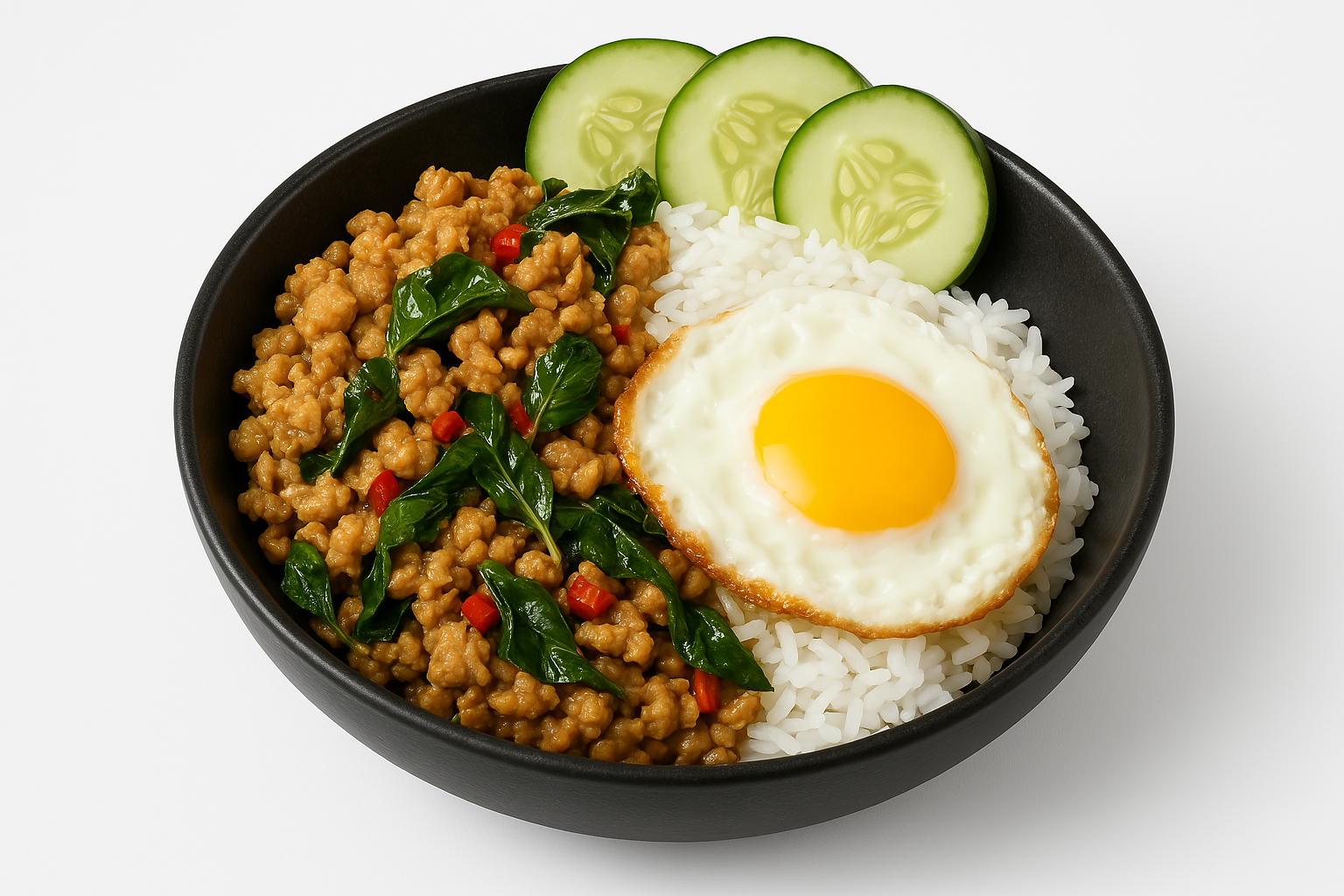 Thai Basil Chicken Rice dish