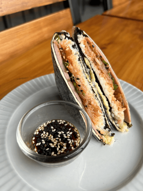 Triangle Kimbap dish